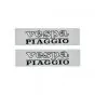 Tanksticker Vespa Piaggio Zilver 2 stuks