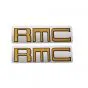 Stickerset Kreidler RMC Goud op Zilver 25X78MM