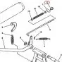 Remstang/kabelmoer Yamaha FS1/DT/RD Origineel