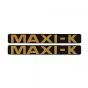 Stickerset Maxi-K Zwart/Goud 172X23MM