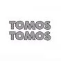 Stickerset Tomos Woord Grijs / Zwart 150X31MM