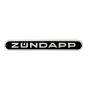 Sticker Zundapp Zwart/Wit 128MM