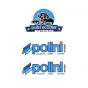 Stickerset Polini TEAM 3-Delig