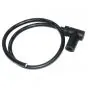 Bougiekabel + Dop 50CM Zwart