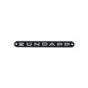 Embleem Zundapp Aluminium Zwart