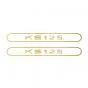 Stickerset Tank Zundapp KS125 Goud