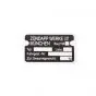 Typeplaatje Frame Zundapp 1960
