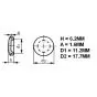 Afdichtrubber Zwart 11.2 X 17.7MM