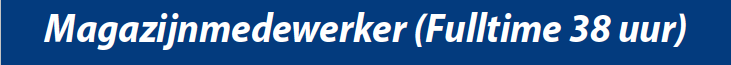 Magazijnmedewerker